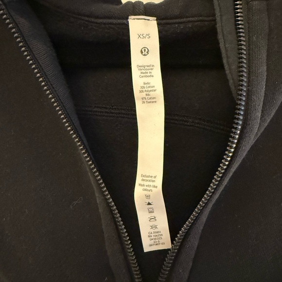 lululemon athletica Black Scuba Oversized Full Zip-Up Hoodie - Picture 4 of 5